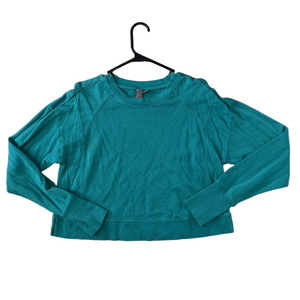 Sweaty Betty Turquoise Sweatshirt Size 8 Medium